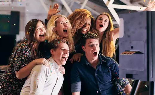 Selfie de groupe lors d’un événement
