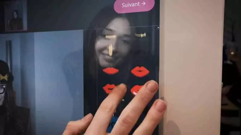Utilisation de l’écran interactif du photobooth